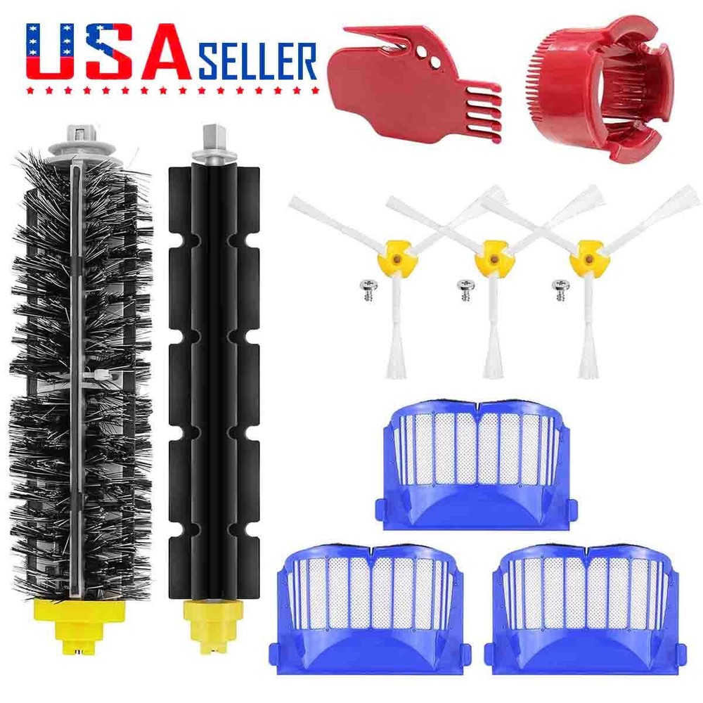 iRobot Roomba 600 Series 610 620 650 Side Brush Filters Replenishment Kit US