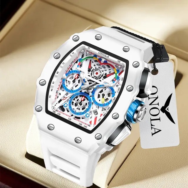 ONOLA Luxury New Multi-Functional Fashion Waterproof Quartz Watch Men's Sports
