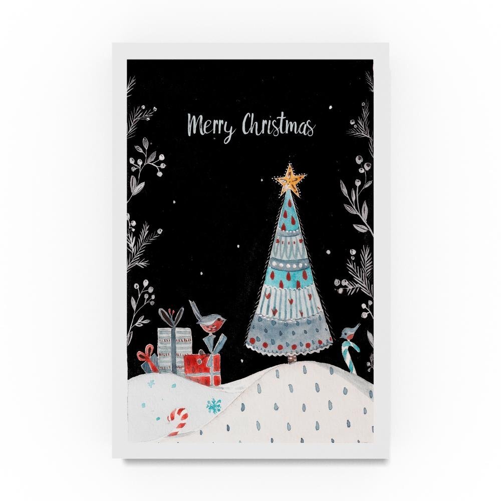 Christmas Card I by Irina Trzaskos Studio, 12x19-Inch Canvas Wall Art