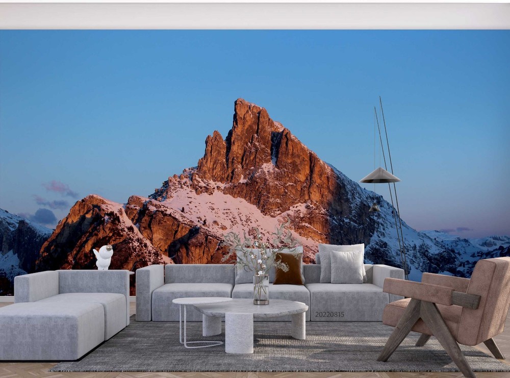 3D Sky Snow Mountain Landscape Wall Murals Wallpaper Murals Wall Sticker