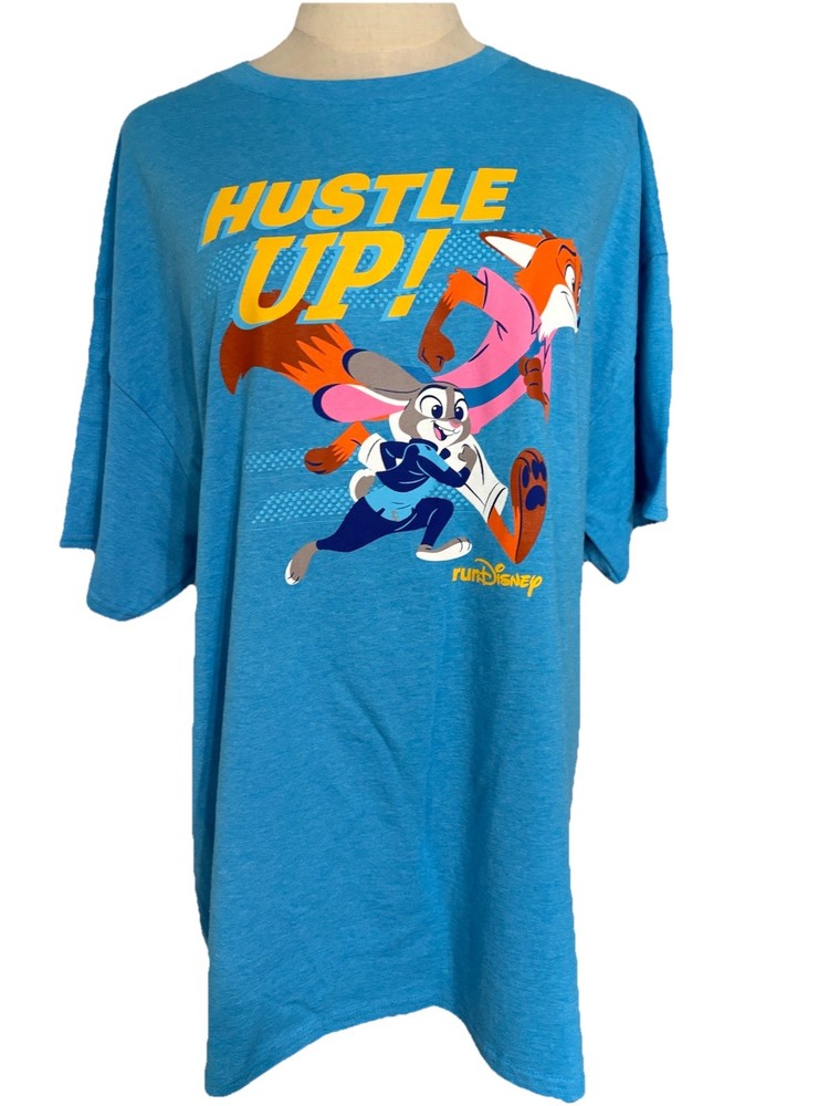 Disney Parks RunDisney Springtime Surprise 2026 Hustle up Zootopia T-Shirt XL