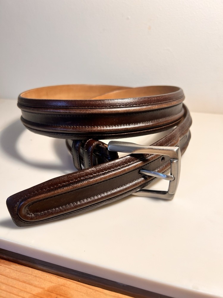 Mezlan Size 38 Belt Made In Spain Leather Belt