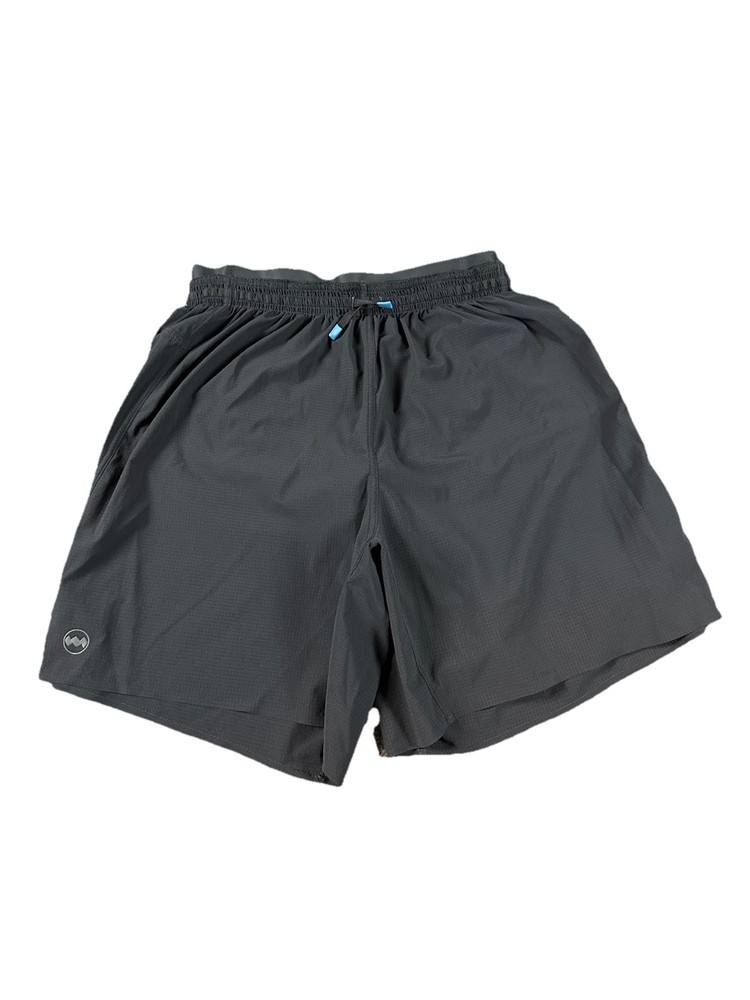 Janji AFO Middle Shorts Black Running Athletic Training Lined Mens Small Ripstop