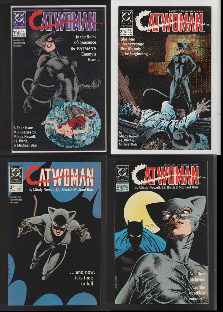 Catwoman #1-4 (9.4/Nm Avg) Dc Comics 1989 Complete Set Cgc 'Em!