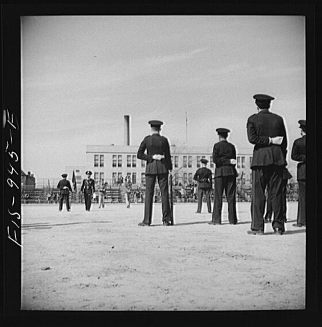 Untitled photo, : Washington D.C. Military unit in Armstrong Technical High