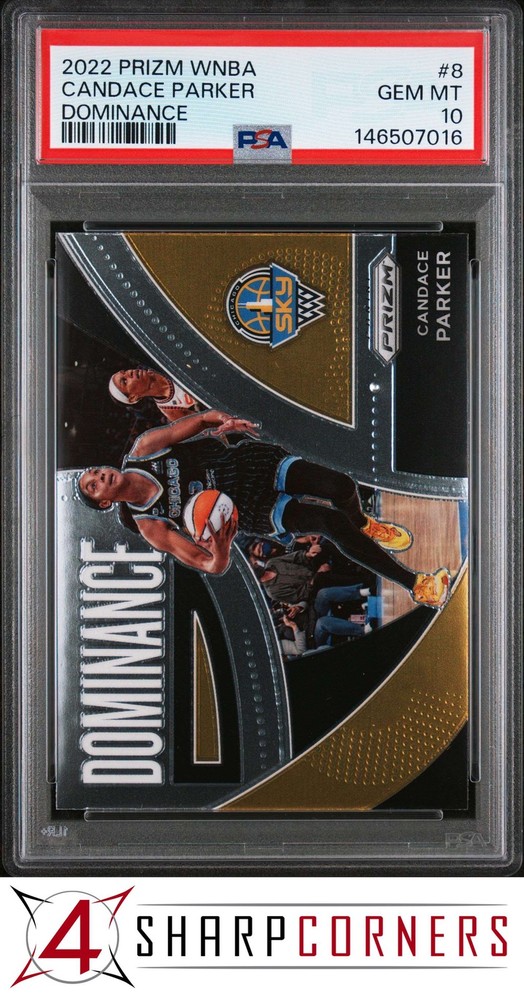 2022 Panini Prizm Wnba Dominance #8 Candace Parker Pop 1 Psa 10Price points for all collectors!