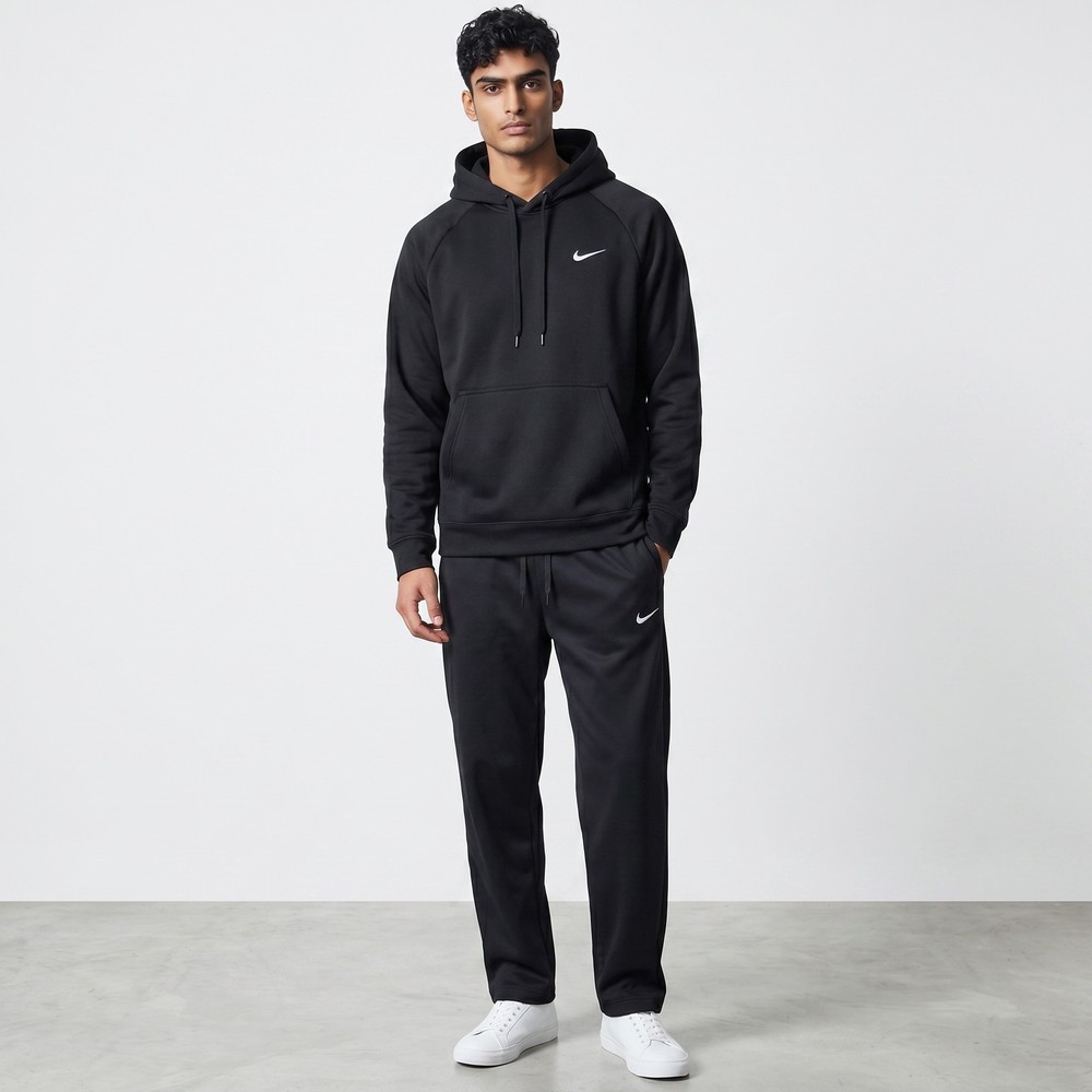 Nike Therma-Fit Black Matching Hoodie Pants Set Mens Size S Sweatsuit Outfit NWT