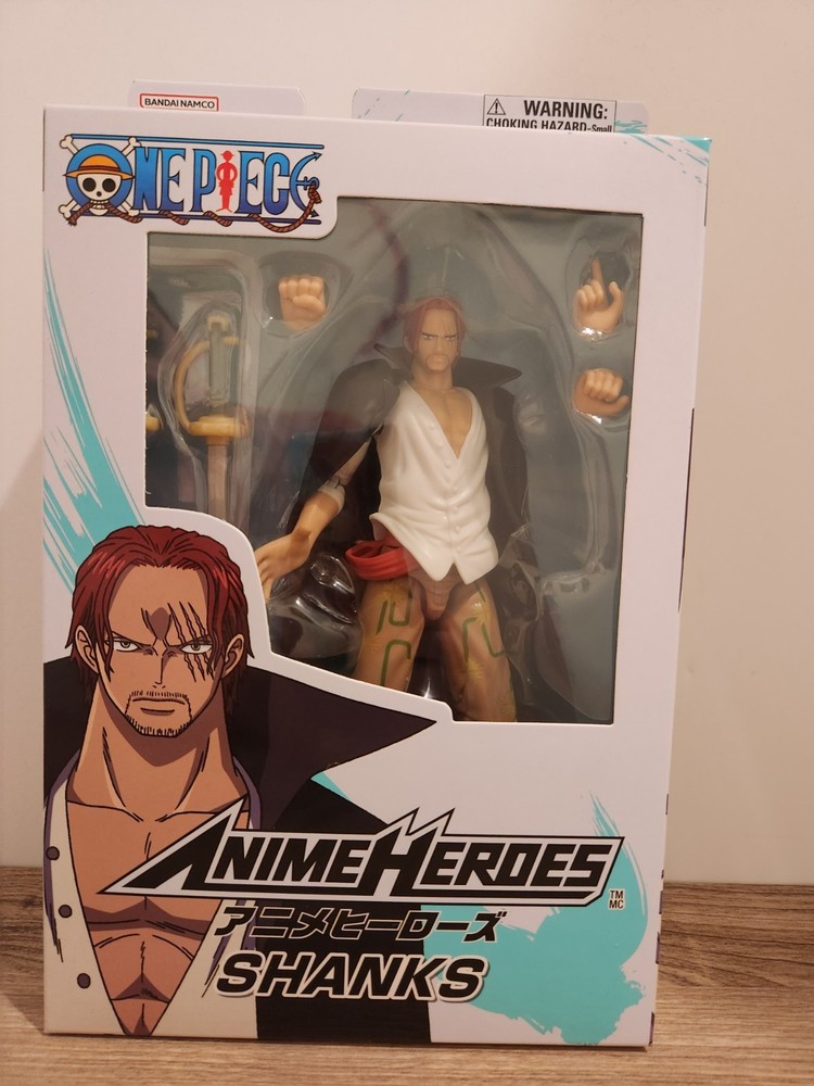 One Piece Shanks Anime Heroes 6.5 Inch Action Figure With Accessories BanDai