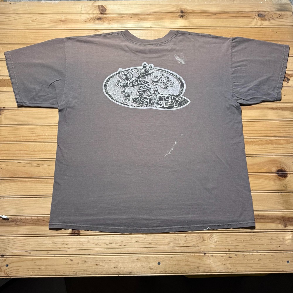 Vintage 90s Disneyland Goofy Surfing Tribal Tropical Souvenir T-Shirt USA - XXL