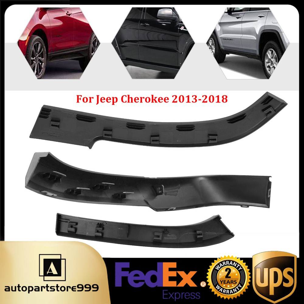 Rear Left Side Wheel Opening Molding Fender Flare For Jeep Cherokee 2013-2018