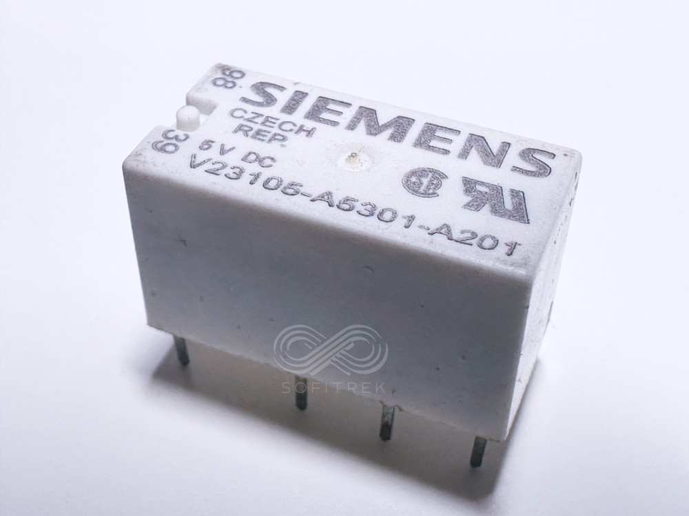 V23105-A5301-A201 Siemens PCB Telecom Relay D2 5V DC DPDT 3A 8-Pin 200mW AgNi