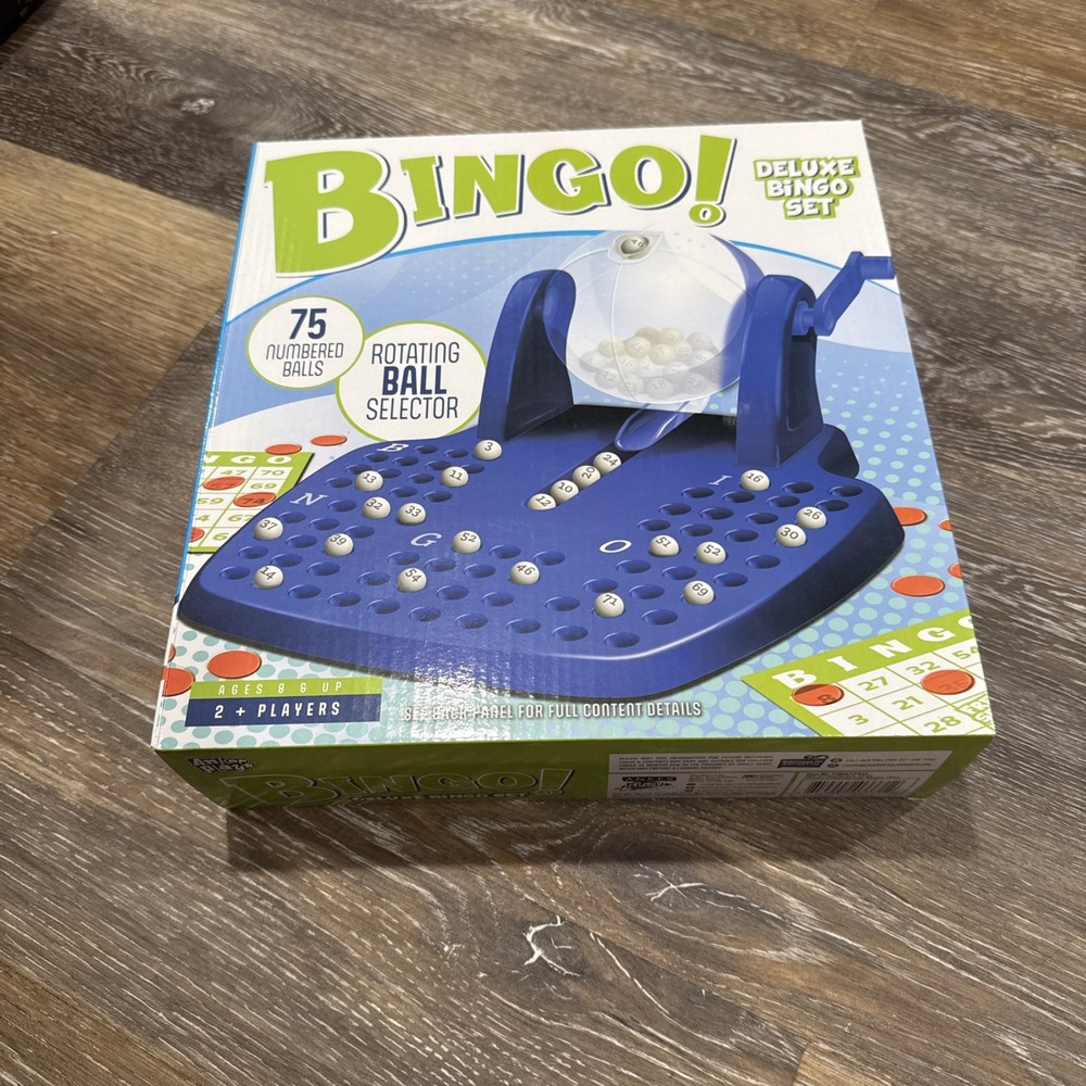 Deluxe Bingo Set Classic Bingo game-75 numbered balls- New