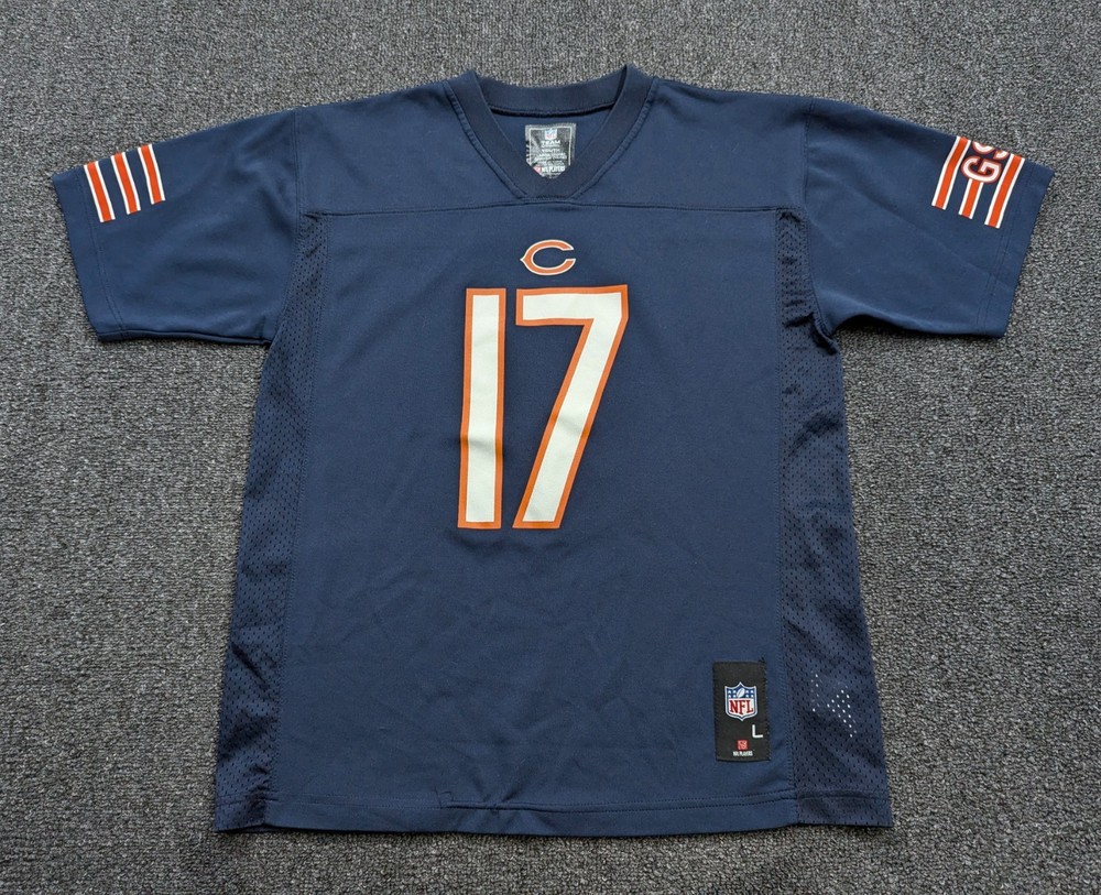NFL Team Apparel Youth Chicago Bears #17 Alshon Jeffery Blue Jersey Size L 14/16
