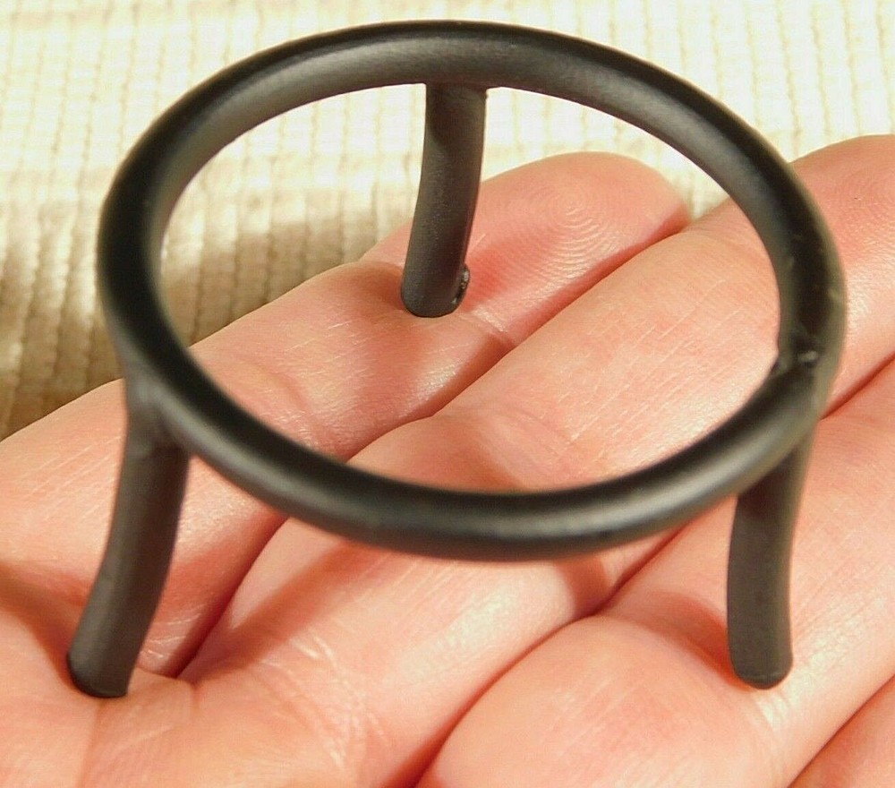 Black Metal Sphere Display Stand Medium Short for Showcase