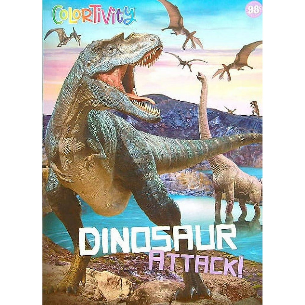 Colortivity Dinosaur Attack! Coloring & Activity Book