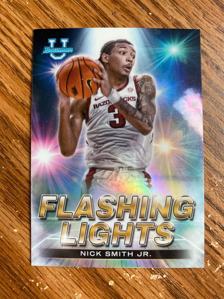 2022-23 Bowman's Best U University NICK SMITH JR FL-6 Flashing Lights Insert