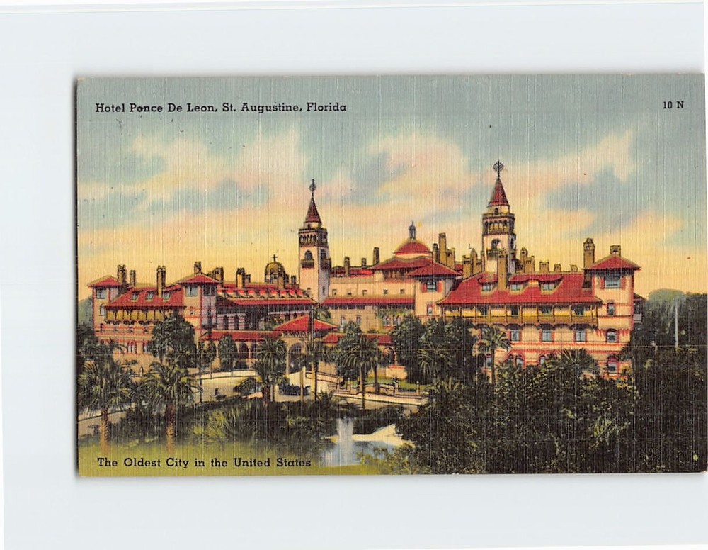 Postcard Hotel Ponce de Leon St. Augustine Florida USA