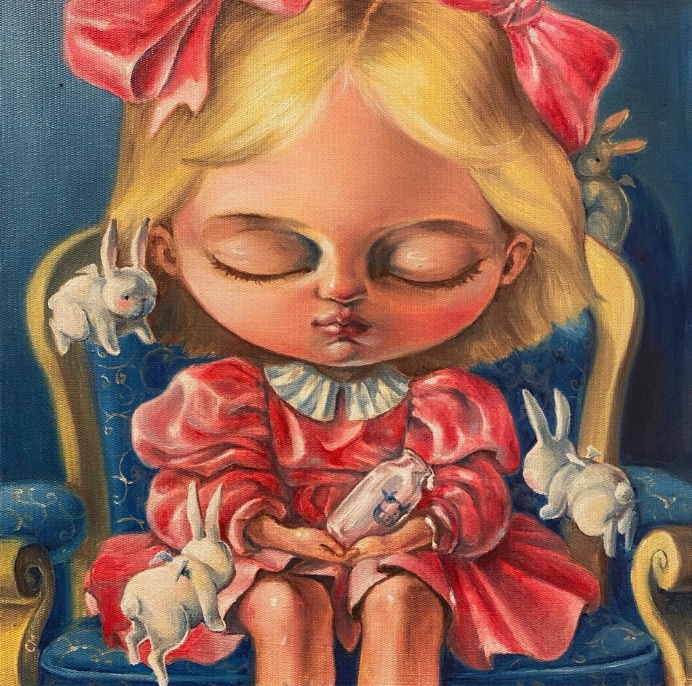 Pop Surrealizm Oil Painting Contemporary Fine Art