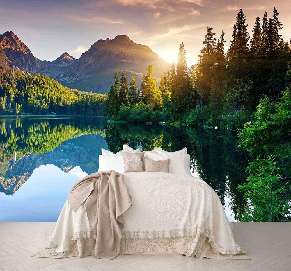 Mountain with Lake Photo Wallpaper Landscape Wall 151