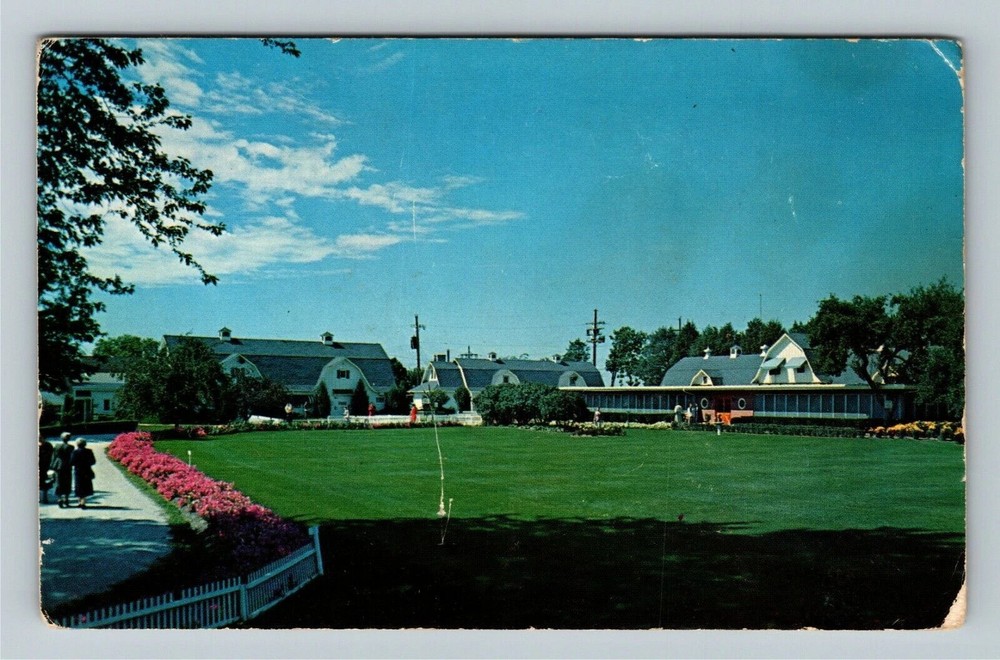 Genoa City WI-Wisconsin, Honey Bear Farm, Aerial Building, Vintage Postcard