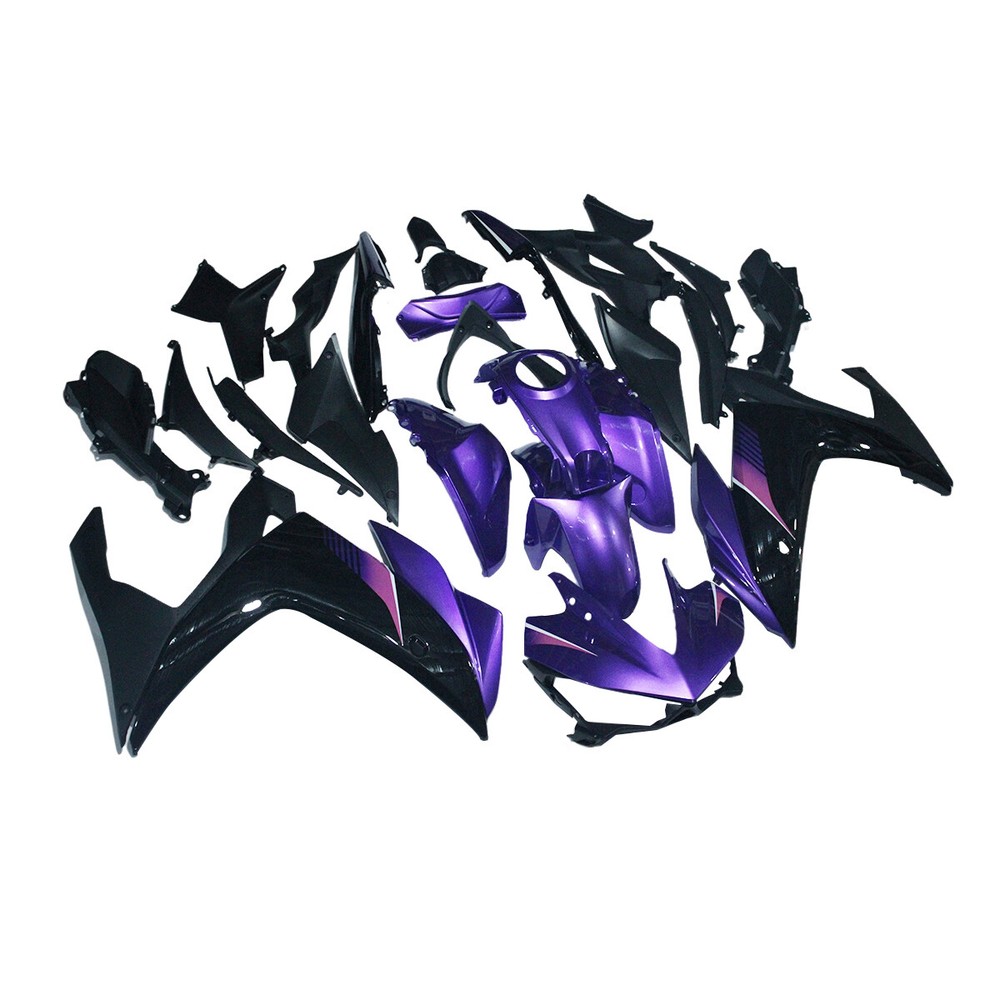 Custom Purple Black Fairings for Yamaha YZF R3 R25 2014-2018