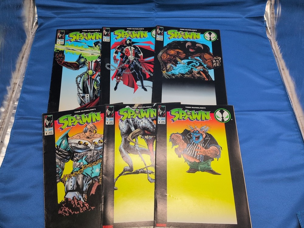 Spawn Toys #1 Lot Of 6 Comics. Image Todd Toys Comics