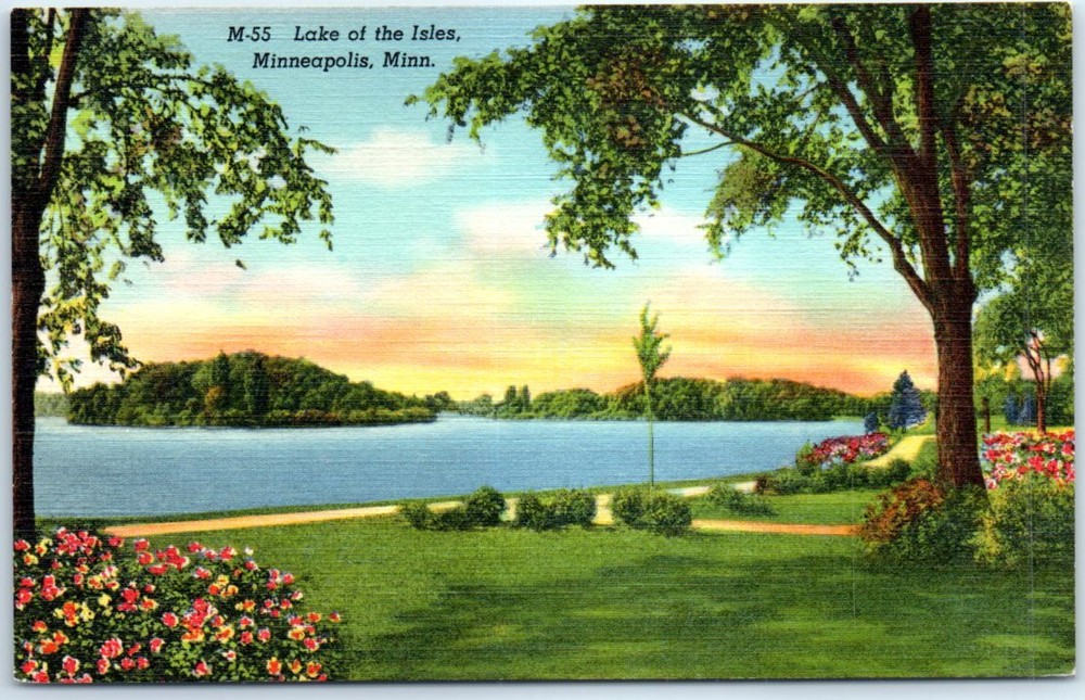 Postcard - Lake of the Isles - Minneapolis, Minnesota