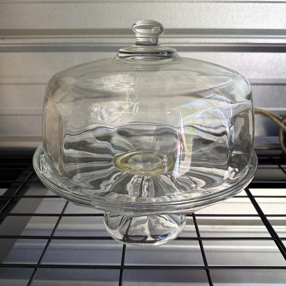 Glass Cake Stand With Lid