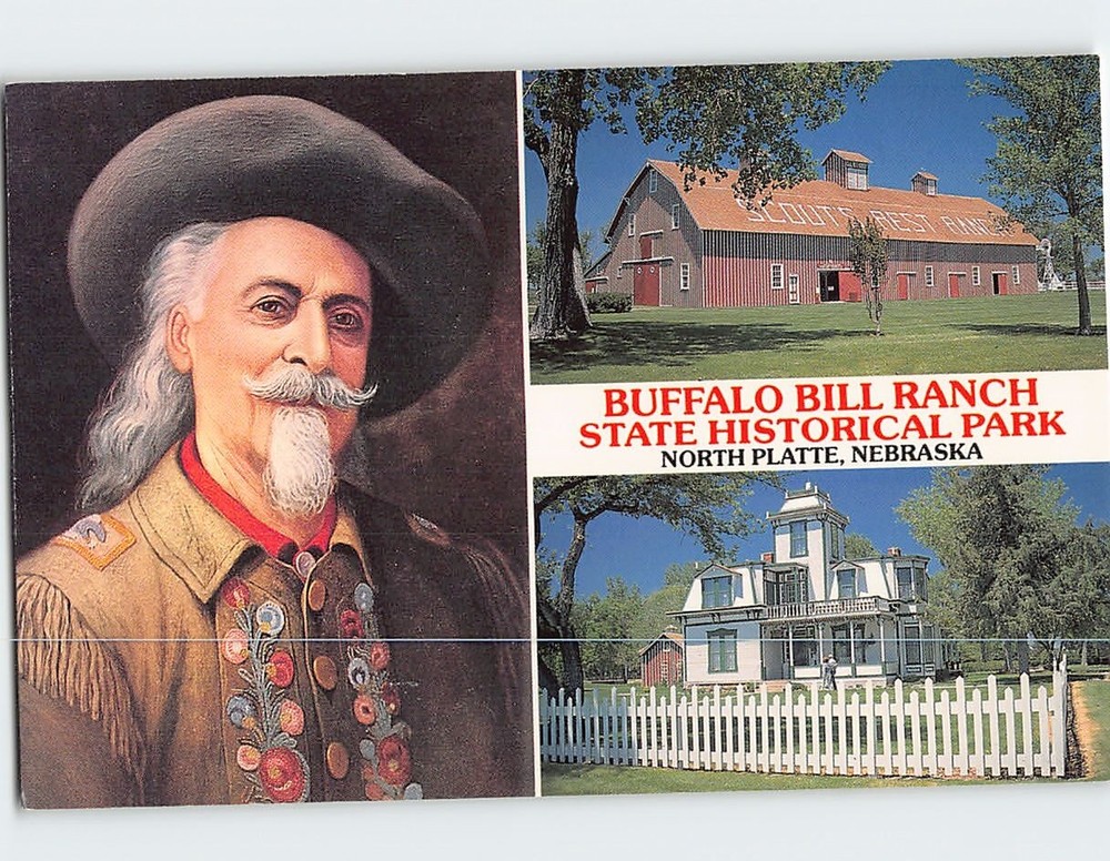 Postcard Buffalo Bill Ranch State Historical Park North Platte Nebraska USA
