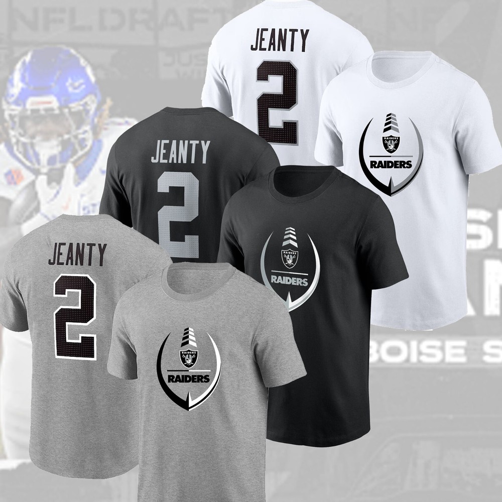 Ashton Jeanty Las Vegas Raiders 2025 Fan Jersey #2 Hot New Release