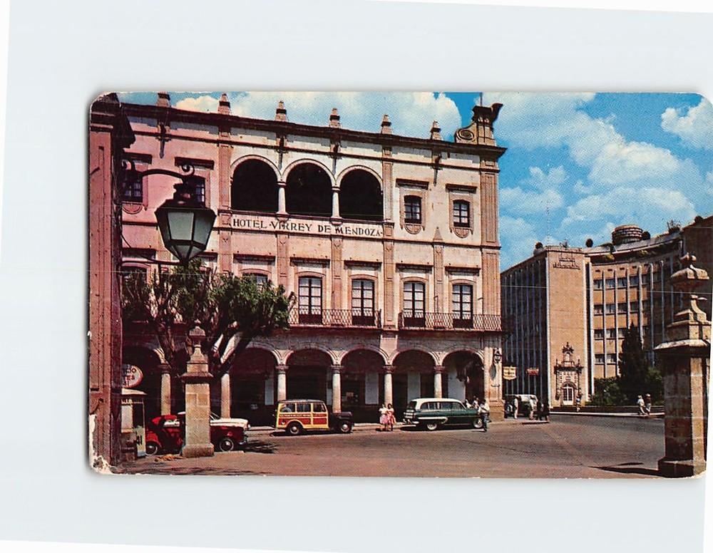 Postcard Virrey de Mendoza and Alameda Hotels Morelia Michoacán Mexico