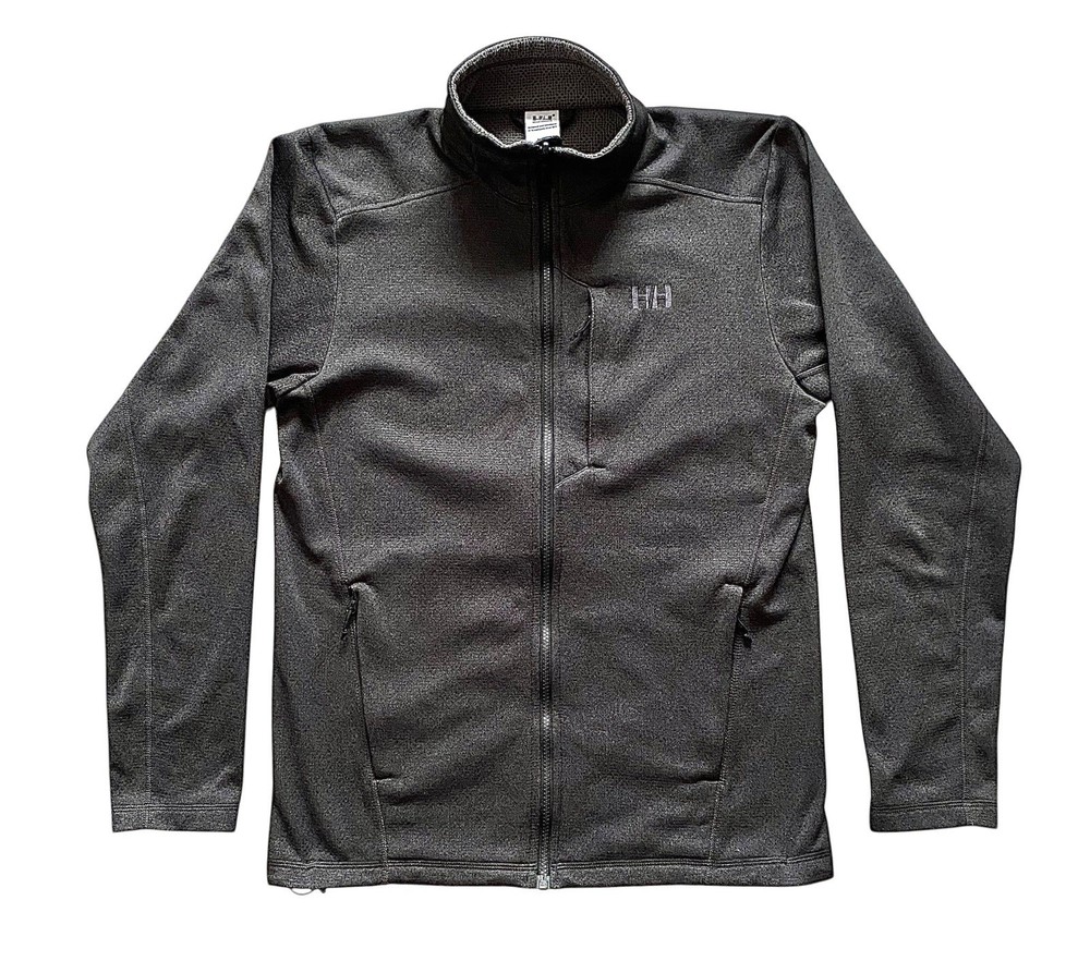 Helly Hansen Versalite Fleece Jacket Gray Men’s Medium Full Zip Outdoor