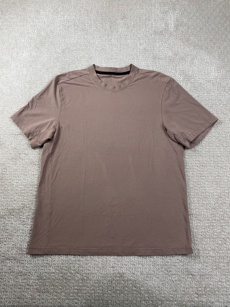 Lululemon Fundamental T-Shirt Mens M? Brown Short Sleeve Athleisure Athleticwear