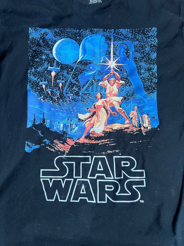 VINTAGE STYLE STAR WARS XL Hildebrandt T-Shirt Luke Skywalker Leia XTRA LARGE