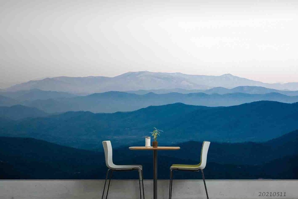 3D Mountains Landscape Wall Murals Wallpaper Murals Wall Sticker