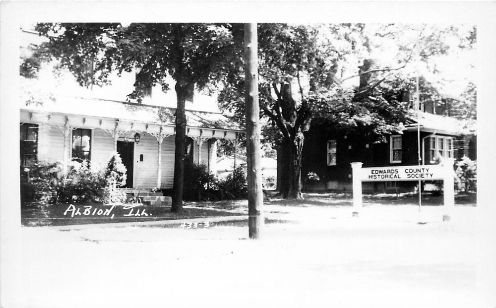 c1930 Edwards County Historical Soc, Albion, Illinois Real Photo Postcard/RPPC