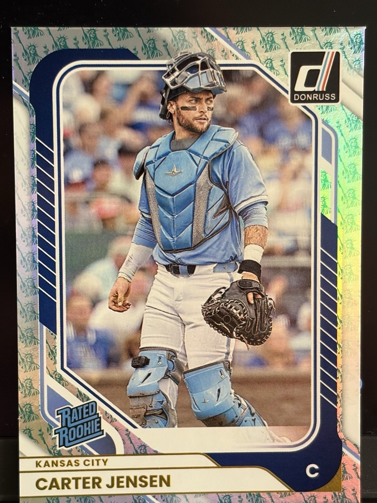 2026 Donruss Baseball Liberty Foil Parallel Rated Rookie Carter Jensen