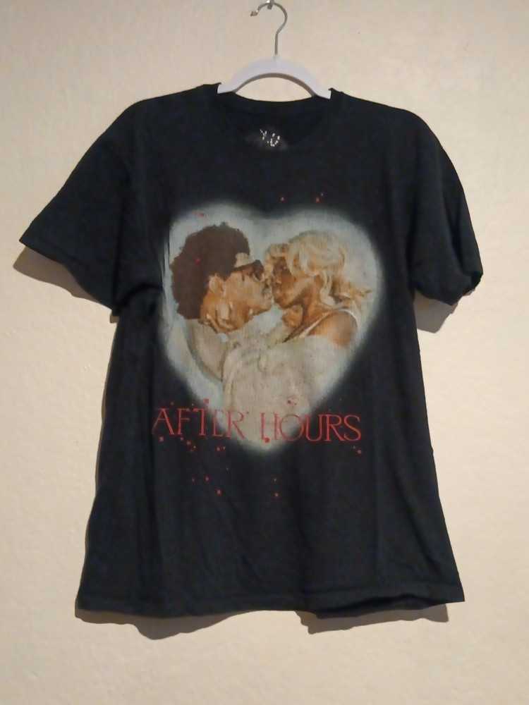 The Weeknd After Hours Graphic T Shirt Black Moon Phase Tour Style Tee Size M