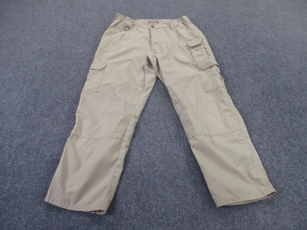 511 Tactical Pants Mens 36 x 30 Beige Canvas Cargo Hiking Tech Utility Workwear