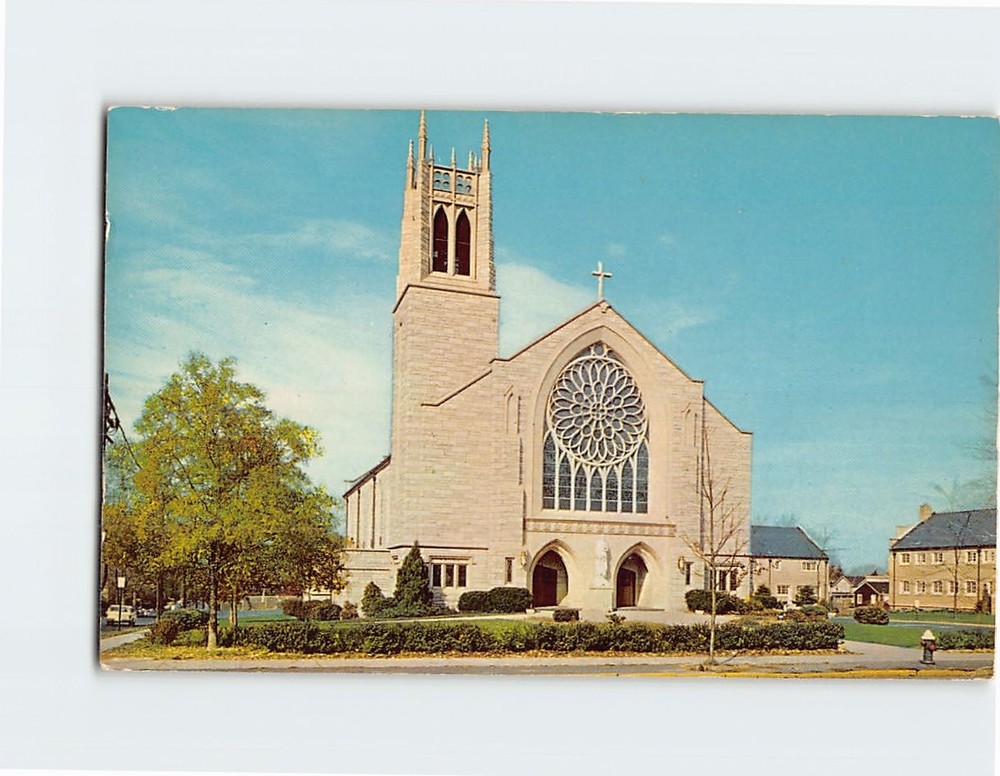 Postcard St. Pauls Catholic Church Princeton USA