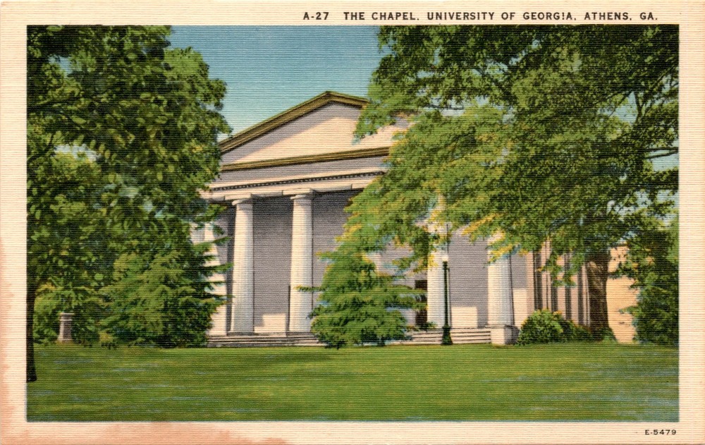 A-27, THE CHAPEL, UNIVERSITY OF GEORGIA, ATHENS, GA, Postcard