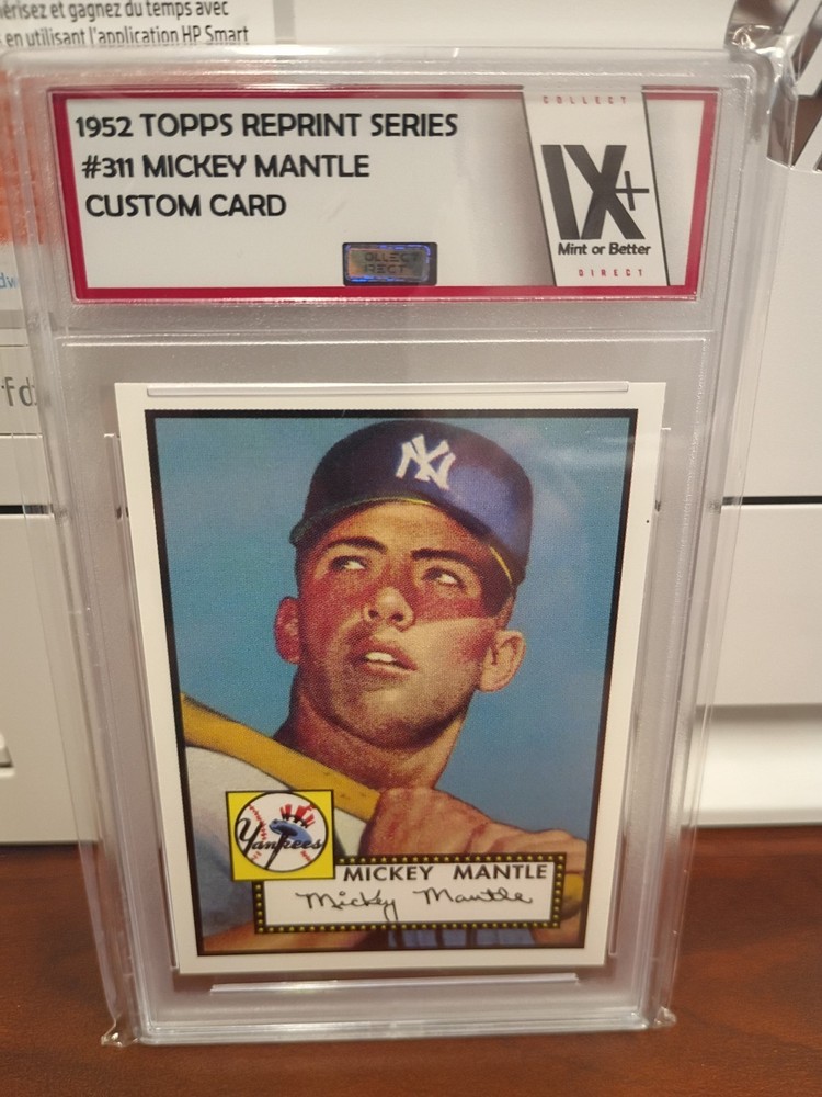 1952 TOPPS REPRINTS SERIES #311 MICKEY MANTLE CUSTOM CARDCOLLECT DIRECT 9+