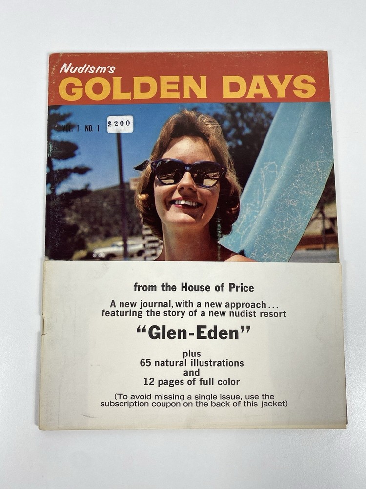Nudism’s Golden Days Magazine ~ 1962 Nude Sunbathers Obscure Nudist