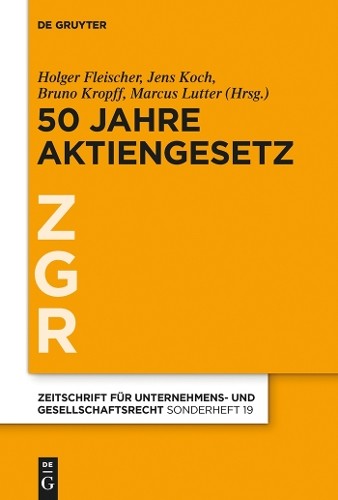 Holger Fleischer 50 Jahre Aktiengesetz (Hardback)Another great item from Rarewaves USA | Free delivery!