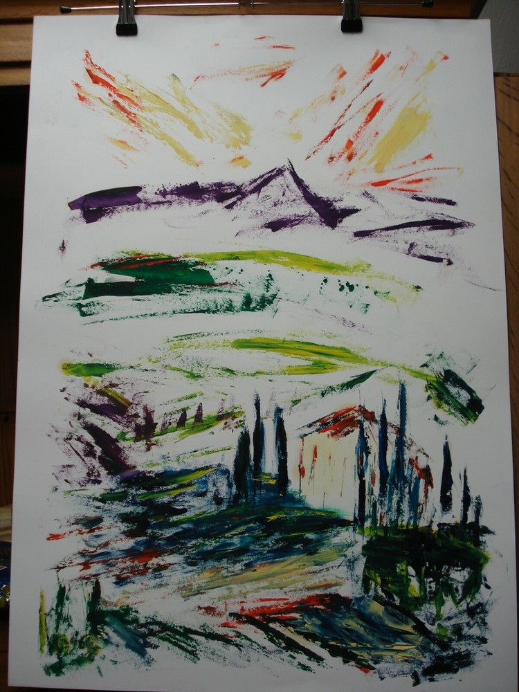 Abstract Art - Oil Painting 