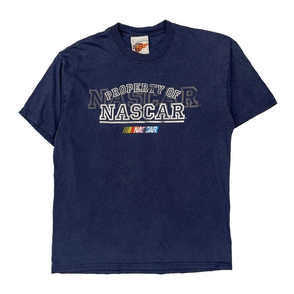 Property Of Nascar Winners Circle Nascar T-Shirt - Large Blue Cotton