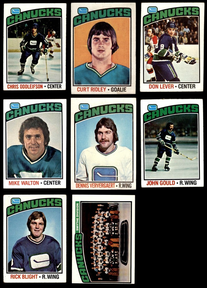 1976-77 Topps Vancouver Canucks Near Team Set 3.5 - VG+ 3892869