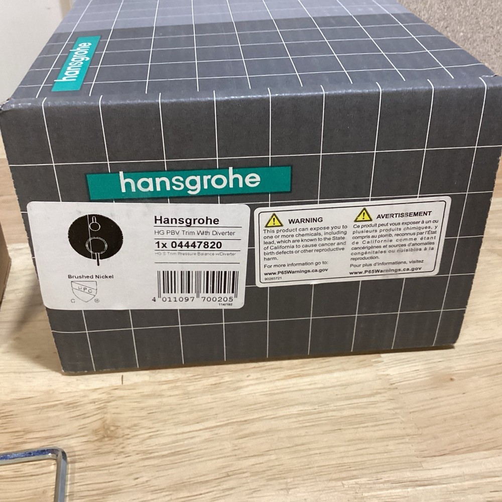 Hansgrohe Ecostat Pressure Balanced Valve Trim in Nickel Finish 04447