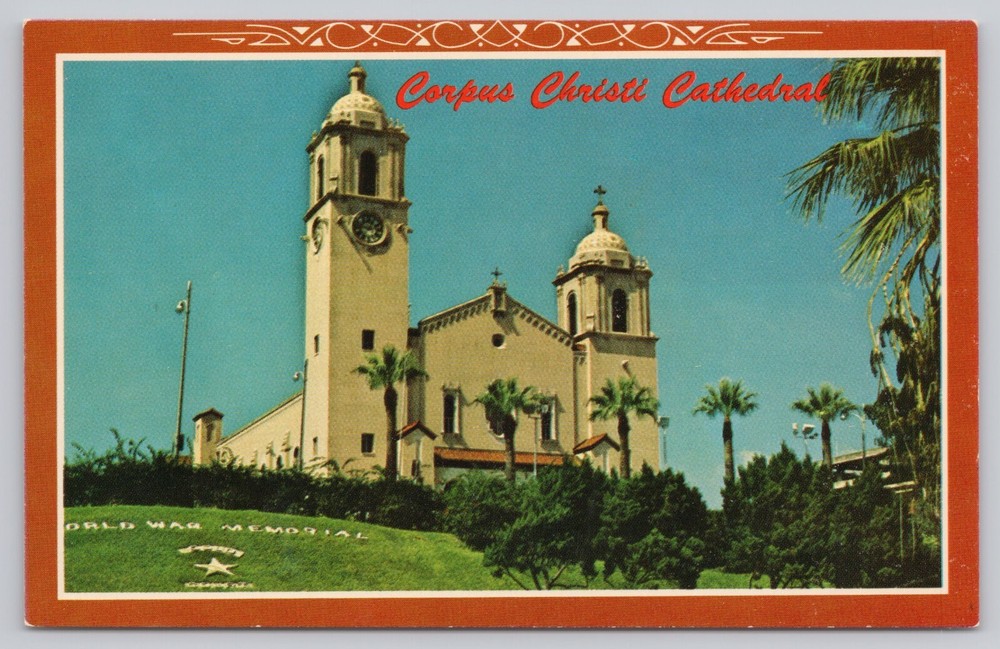 Corpus Christi Texas, Corpus Christi Cathedral, Vintage Postcard