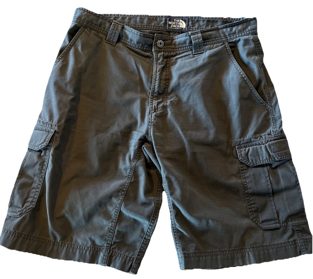 The North Face Cargo Shorts Mens 34 Gray Flat Front 11
